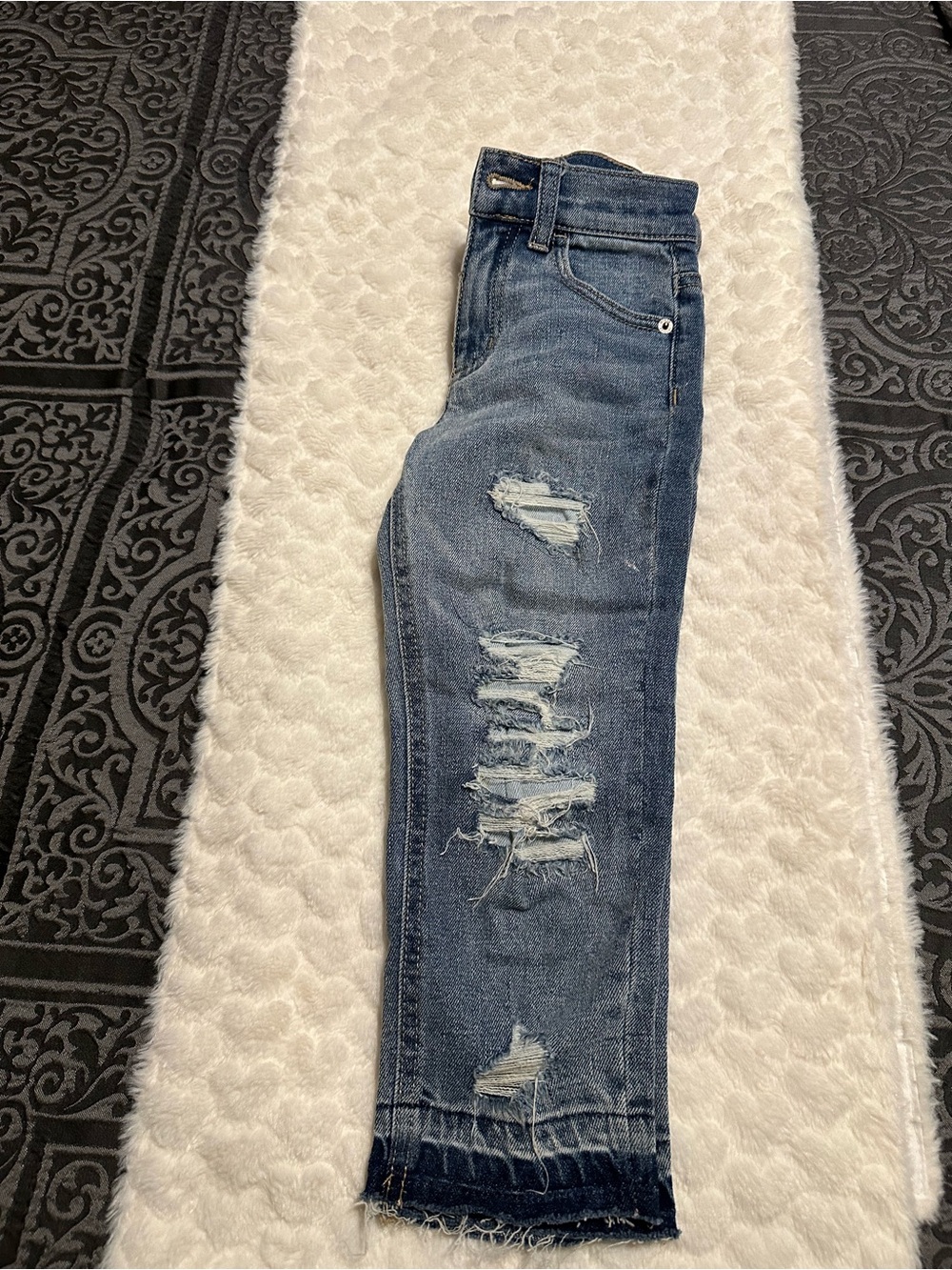 Justice Girls Distressed Blue Jeans